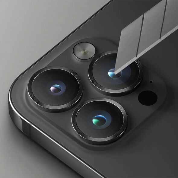 Uniq UNIQ Optix Aluminium Camera Lens Protector iPhone 16 6.1" / 16 Plus 6.7" white shimmer szkło na obiektyw aparatu z aplikatorem