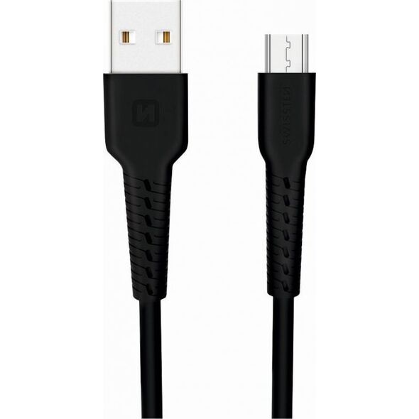 Kabel USB Swissten Swissten Basic Fast Charge 3A Micro USB Datu un Uzlādes Kabelis 1m Melns