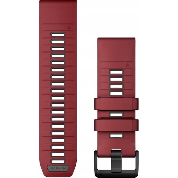 Garmin Garmin QuickFit-Armband 26 mm Silikon Marsala/Graphit