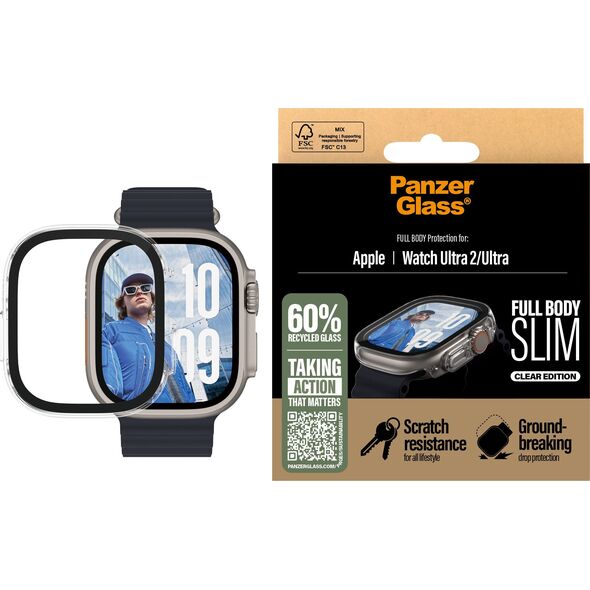 PanzerGlass PanzerGlass  Snappie Full Body Slim Clear Apple Watch Ultra 2