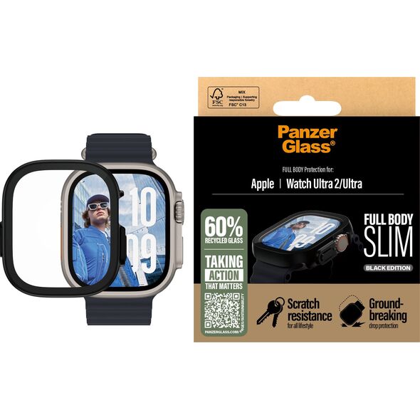 PanzerGlass PanzerGlass  Snappie Full Body Slim Black Apple Watch Ultra 2