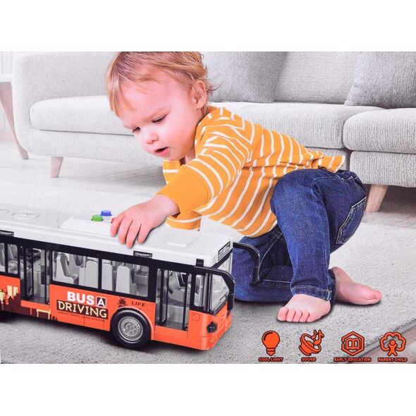 Jokomisiada Duży autobus dźwięki światła otwierane drzwi 1:16 ZA4634