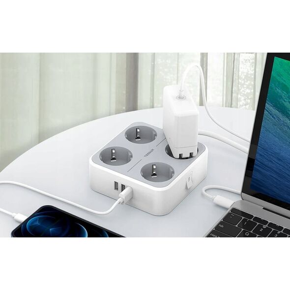 Listwa zasilająca Tessan Listwa zasilająca TESSAN TS-302-C-GR