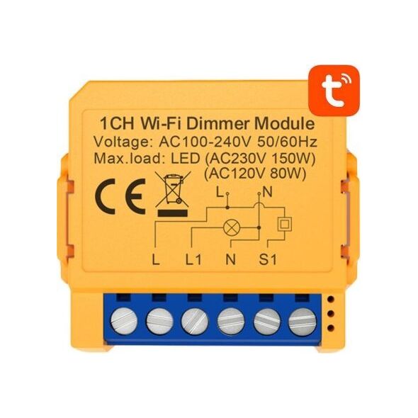 Avatto Inteligentny przełącznik dopuszkowy WiFi Avatto DMS16-2 TUYA