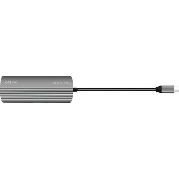 LogiLink LogiLink USB 3.2 Gen2 Hub 7+1-Port aluminium