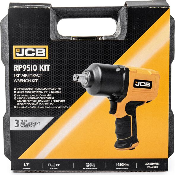 Klucz udarowy Sourcing JCB PNEUMATIC WRENCH 1/2" 1450Nm + SOCKETS