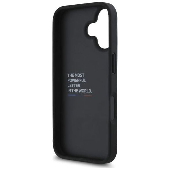 BMW BMW BMHCP16SGSPCCK iPhone 16 6.1" czarny/black hardcase M Grip Stand Smooth and Carbon