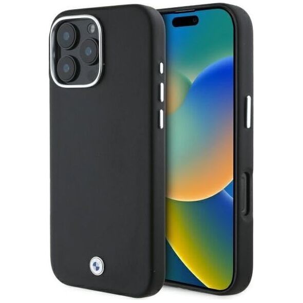 BMW BMW BMHMP16X23PUFWK iPhone 16 Pro Max 6.9" czarny/black hardcase Sign Full Wrapped Metal MagSafe