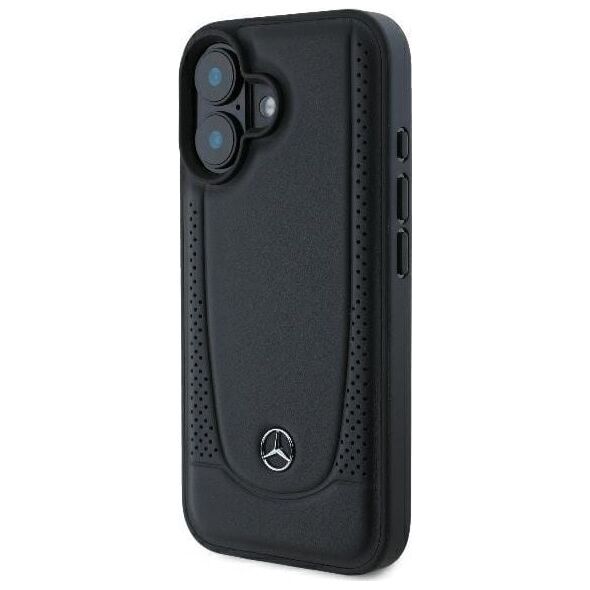 Mercedes Mercedes MEHCP16SARMBK iPhone 16 6.1" czarny/black hardcase Leather Urban