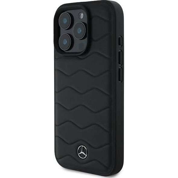 Mercedes Mercedes MEHCP16L23RWRSK iPhone 16 Pro 6.3" czarny/black hardcase MB Waves Leather