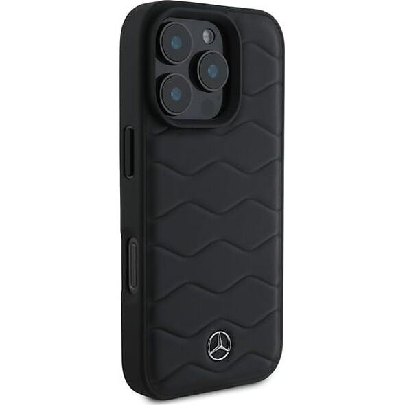 Mercedes Mercedes MEHCP16L23RWRSK iPhone 16 Pro 6.3" czarny/black hardcase MB Waves Leather