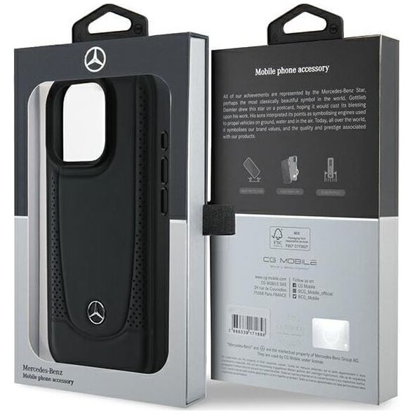 Mercedes Mercedes MEHCP16XARMBK iPhone 16 Pro Max 6.9" czarny/black hardcase Leather Urban