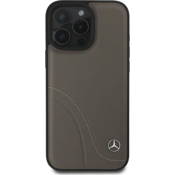 Mercedes Mercedes MEHCP16X23RBCSB iPhone 16 Pro Max 6.9" brązowy/brown hardcase MB Curved Stitches Leather