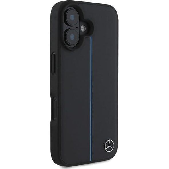 Mercedes Mercedes MEHMP16S23RURBK iPhone 16  6.1" czarny/black hardcase MB Blue Line Leather MagSafe
