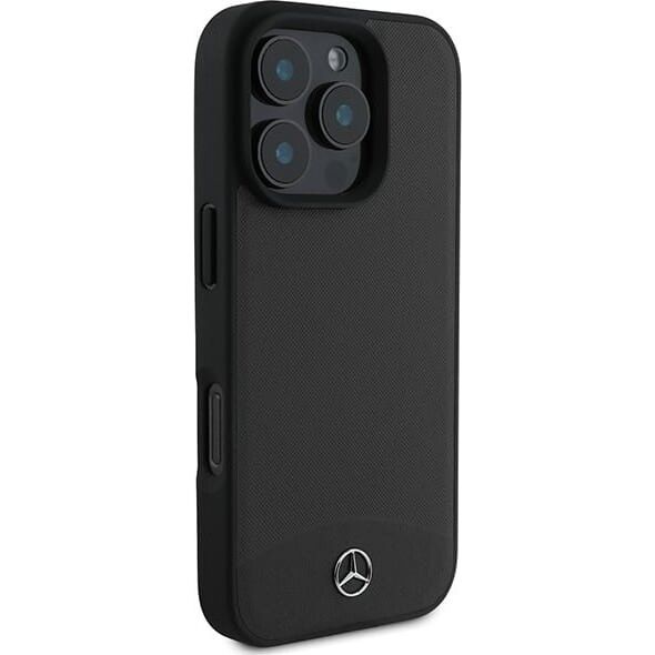 Mercedes Mercedes MEHMP16X23RBARK iPhone 16 Pro Max 6.9" czarny/black hardcase Textured And Plain Leather MagSafe