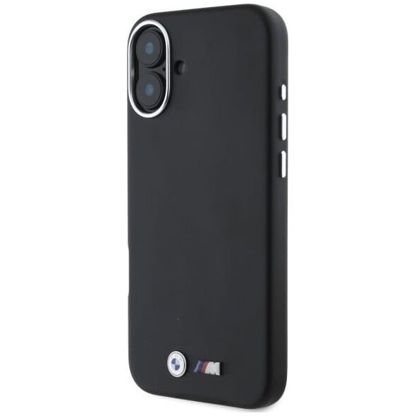 BMW BMW BMHMP16S23PMWK iPhone 16 6.1" czarny/black hardcase M Smooth Full Wrapped Metal MagSafe