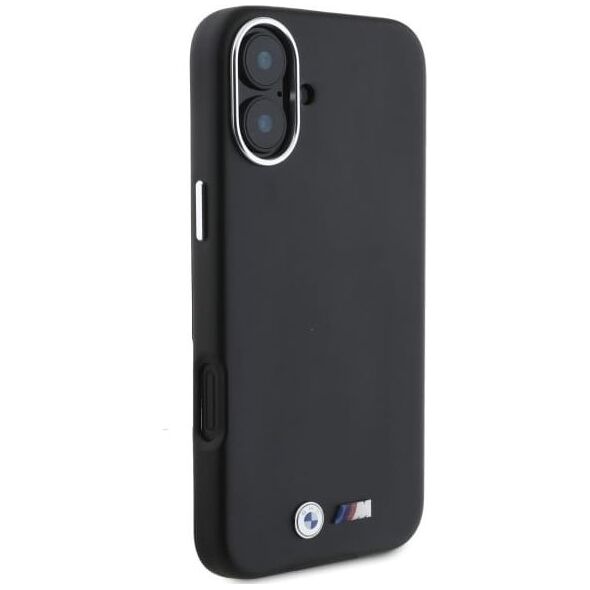 BMW BMW BMHMP16S23PMWK iPhone 16 6.1" czarny/black hardcase M Smooth Full Wrapped Metal MagSafe