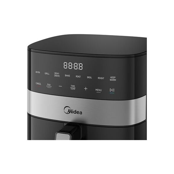 Frytkownica beztłuszczowa Midea Midea MF-CN65E Air fryer digital, 6.5L, Black