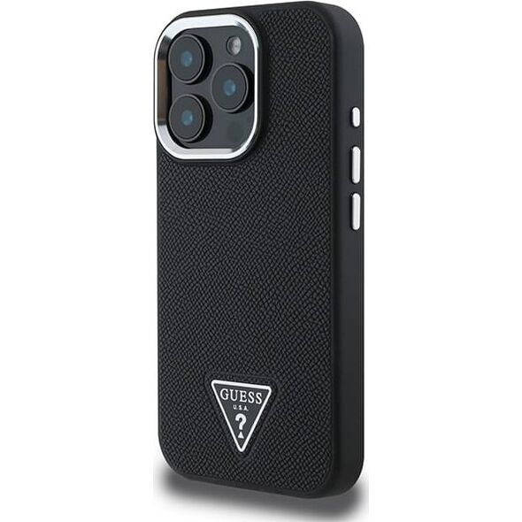 Guess Guess GUHMP16LPGTSPSK iPhone 16 Pro 6.3" czarny/black hardcase Grained Triangle MagSafe