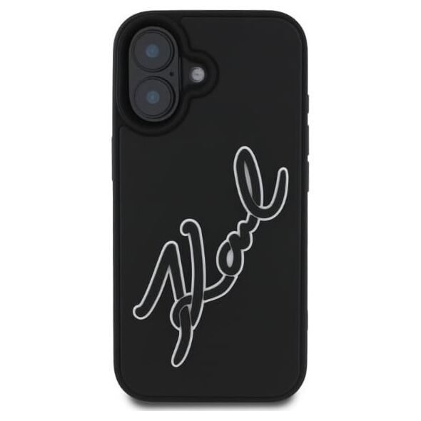 Karl Lagerfeld Karl Lagerfeld KLHCP16S3DRKSDLK iPhone 16 6.1" czarny/black hardcase 3D Rubber Signature