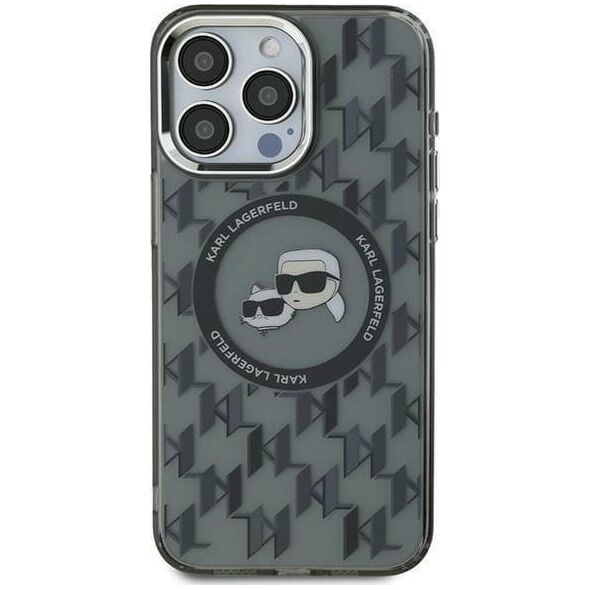 Karl Lagerfeld Karl Lagerfeld KLHMP15MHMCKMHK iPhone 15 Plus 6.7" czarny/black IML Monogram Karl&Choupette Head MagSafe