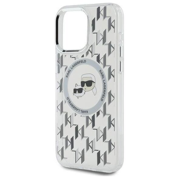 Karl Lagerfeld Karl Lagerfeld KLHMP15LHMCKMHT iPhone 15 Pro 6.1" przezroczysty/transparent IML Monogram Karl&Choupette Head MagSafe