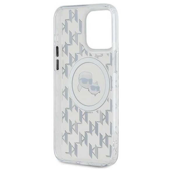 Karl Lagerfeld Karl Lagerfeld KLHMP15LHMCKMHT iPhone 15 Pro 6.1" przezroczysty/transparent IML Monogram Karl&Choupette Head MagSafe