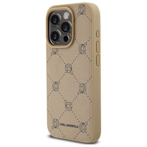 Karl Lagerfeld Karl Lagerfeld KLHMP15LPGKHPHEPhone 15 Pro 6.1" beżowy/beige Magsafe Karl Head