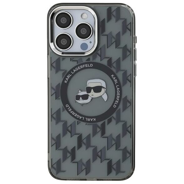 Karl Lagerfeld Karl Lagerfeld KLHMP15SHMCKMHK iPhone 15 6.1" czarny/black IML Monogram Karl&Choupette Head MagSafe