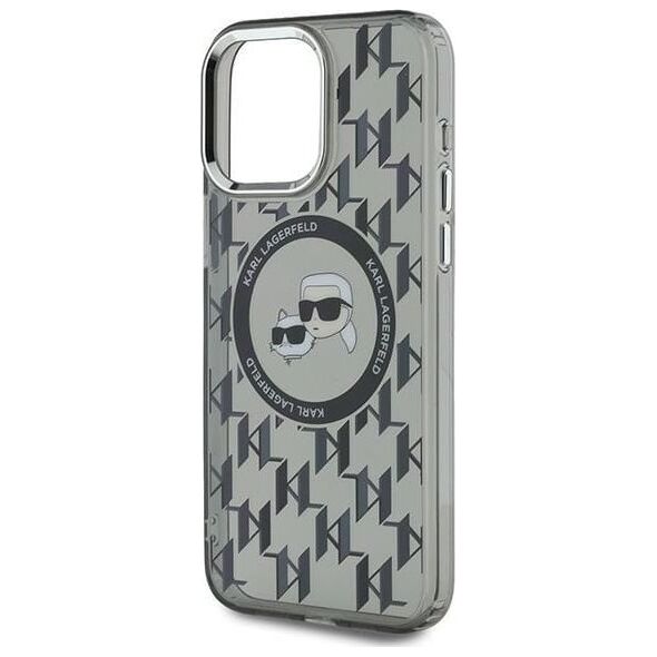 Karl Lagerfeld Karl Lagerfeld KLHMP15XHMCKMHK iPhone 15 Pro Max 6.7" czarny/black IML Monogram Karl&Choupette Head MagSafe