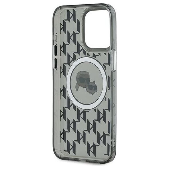 Karl Lagerfeld Karl Lagerfeld KLHMP15XHMCKMHK iPhone 15 Pro Max 6.7" czarny/black IML Monogram Karl&Choupette Head MagSafe