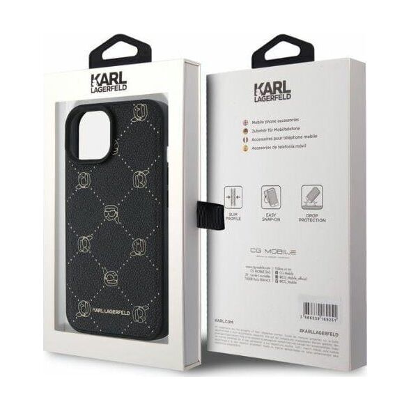 Karl Lagerfeld Karl Lagerfeld KLHMP15SPGKHPHK iPhone 15 6.1" czarny/black Magsafe Karl Head