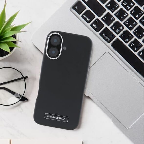 Karl Lagerfeld Karl Lagerfeld KLHMP16SPGMSRPK iPhone 16 6.1" czarny/black hardcase FW Metal Plate MagSafe