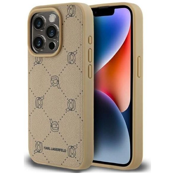 Karl Lagerfeld Karl Lagerfeld KLHMP15XPGKHPHE iPhone 15 Pro Max 6.7" beżowy/beige Magsafe Karl Heads