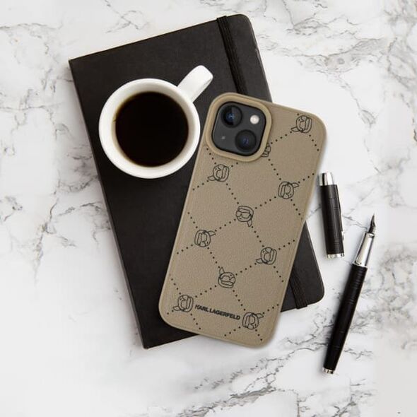 Karl Lagerfeld Karl Lagerfeld KLHMP15XPGKHPHE iPhone 15 Pro Max 6.7" beżowy/beige Magsafe Karl Heads