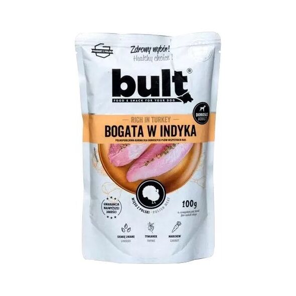 BULT Bult Karma Mokra dla Psa Mielonka z Indykiem 100g