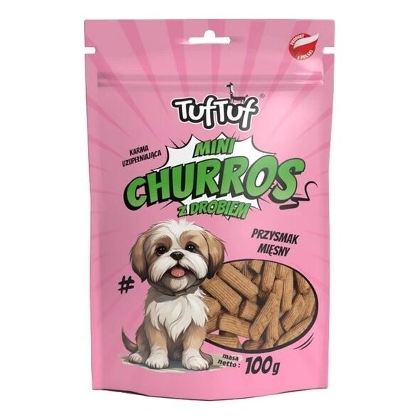 BULT TUF TUF Przysmak Dla Psa Mini Churros z Drobiem 100g