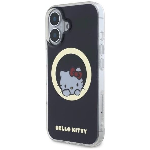 Hello Kitty Hello Kitty HKHMP16SHSWKK iPhone 16 6.1" black/black hardcase IML Sweet Kitty Magsafe