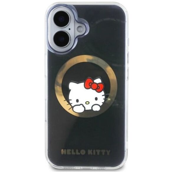 Hello Kitty Hello Kitty HKHMP16SHSWKK iPhone 16 6.1" black/black hardcase IML Sweet Kitty Magsafe