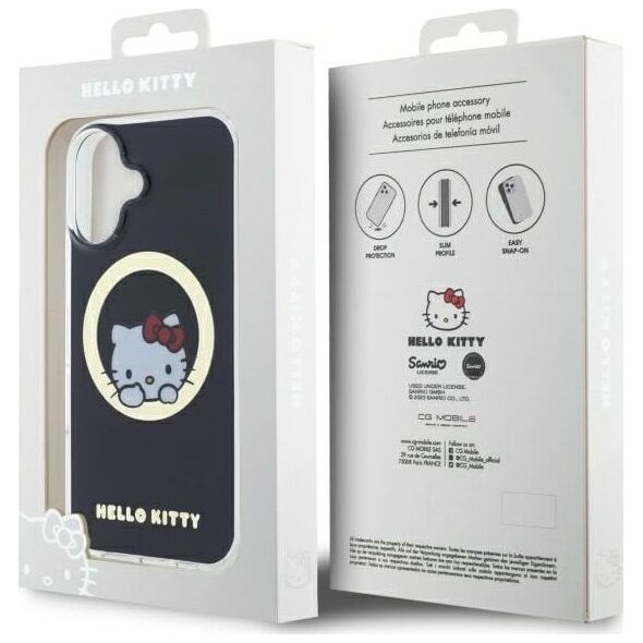 Hello Kitty Hello Kitty HKHMP16SHSWKK iPhone 16 6.1" black/black hardcase IML Sweet Kitty Magsafe