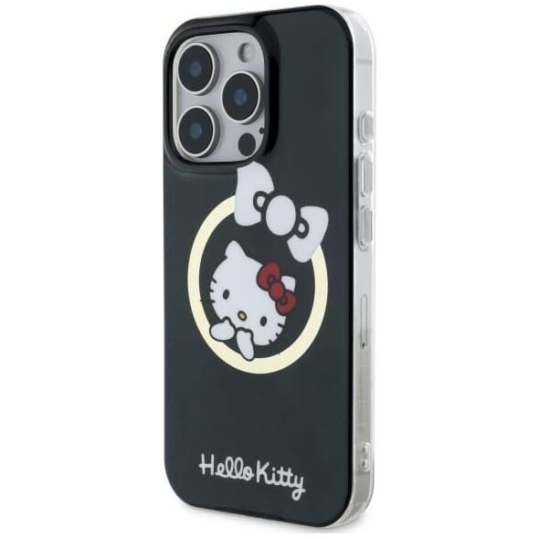 Hello Kitty Hello Kitty HKHMP16LHFLBK iPhone 16 Pro 6.3" black/black hardcase IML Fun bow Magsafe