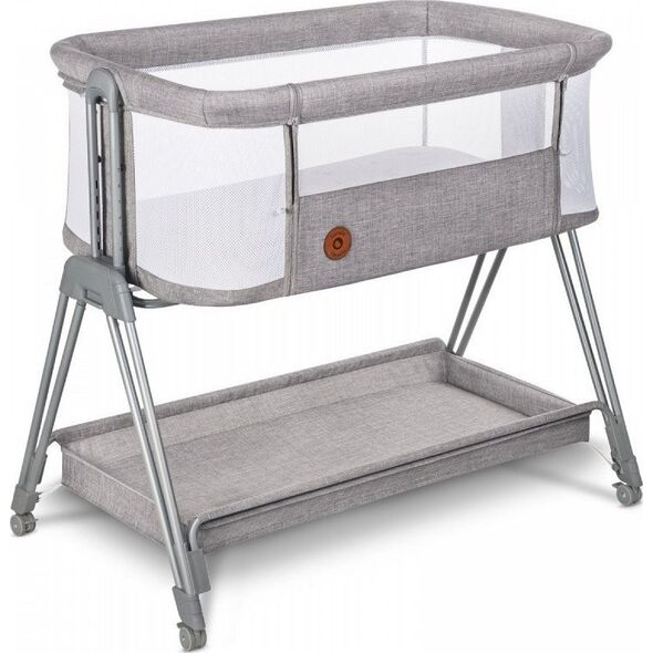Lionelo Łóżeczko dostawne Luna Grey Concrete 2 w 1 Lionelo