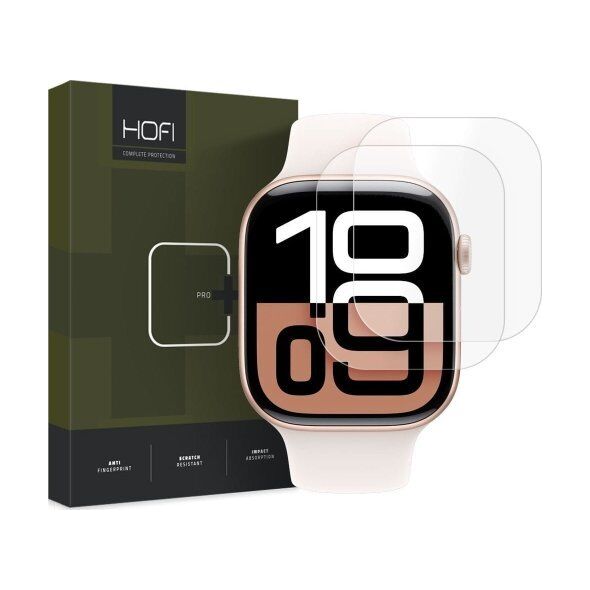 Hofi FOLIA HYDROŻELOWA HOFI HYDROFLEX PRO+ 2-PACK APPLE WATCH 10 (42 MM) CLEAR