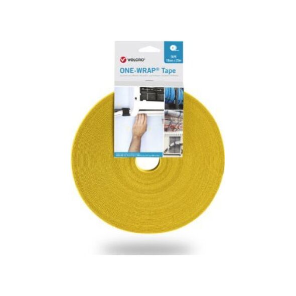 Triton Taśma VELCRO One Wrap o szerokości 30 mm, żółta, 25 m