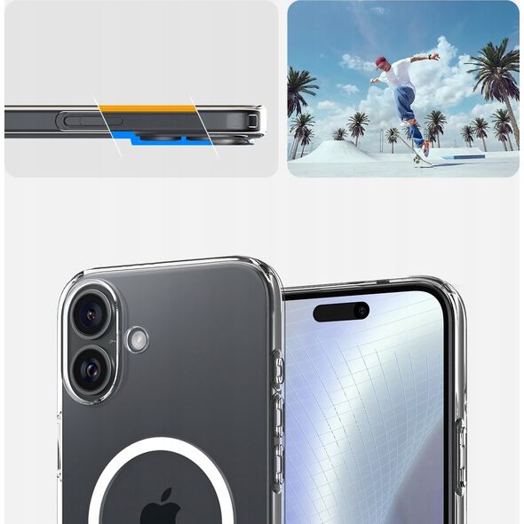 Spigen Spigen Crystal Flex MagSafe, crystal clear - iPhone 16