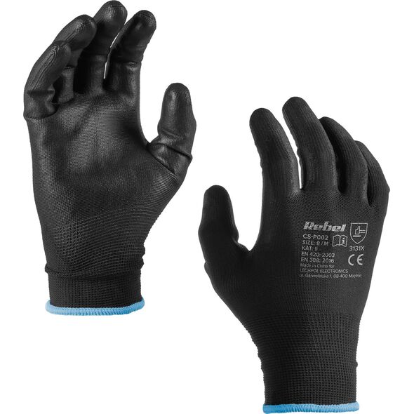 Rebel Rękawice robocze poliuretanowe CS-P002  r.9 M (12kpl.)