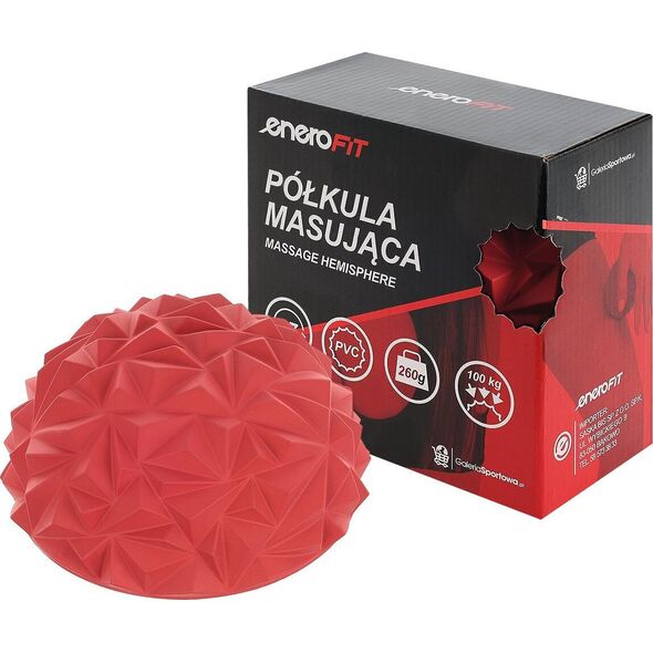 Triton PÓŁKULA SENSORYCZNA DO MASAŻU DIAMENT BORDOWA ENERO FIT