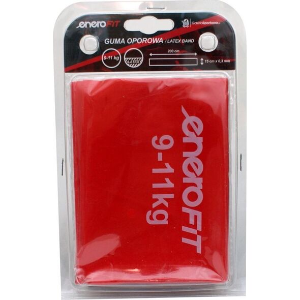 Dymo TAŚMA TRENINGOWA GUMA OPOROWA DO ĆWICZEŃ 200x15CM 0,30MM 9-11KG CZERWONA