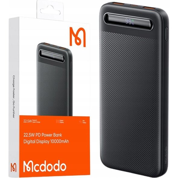 Powerbank Mcdodo Power Bank Mcdodo MC-3881 Digital Display 10000mAh, 22.5W do D (czarny)