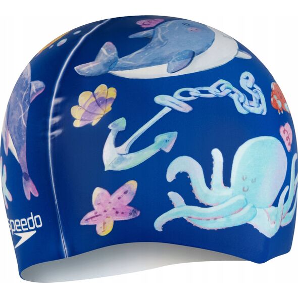 Speedo Dziecięcy CZEPEK SILIKONOWY DIGITAL PRINTED CAP JU
